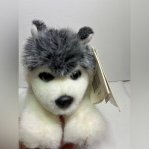 Stuffed Animal House 9" Siberian Husky Grey Northern Wildlife Dog Realistic NWT
